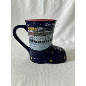 Koessinger AG Germany Saarbrücker Christkindl Market Blue Boot Mug 2013 84069